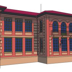 La arquitectura del centro escolar de Castronuño